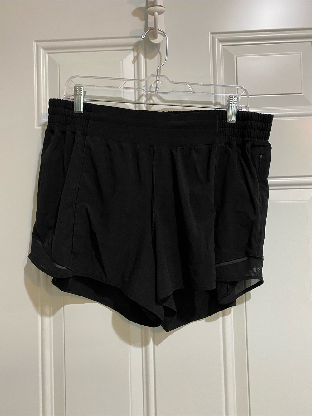 lululemon athletica Black Women's Running Shorts with Built-In Liner